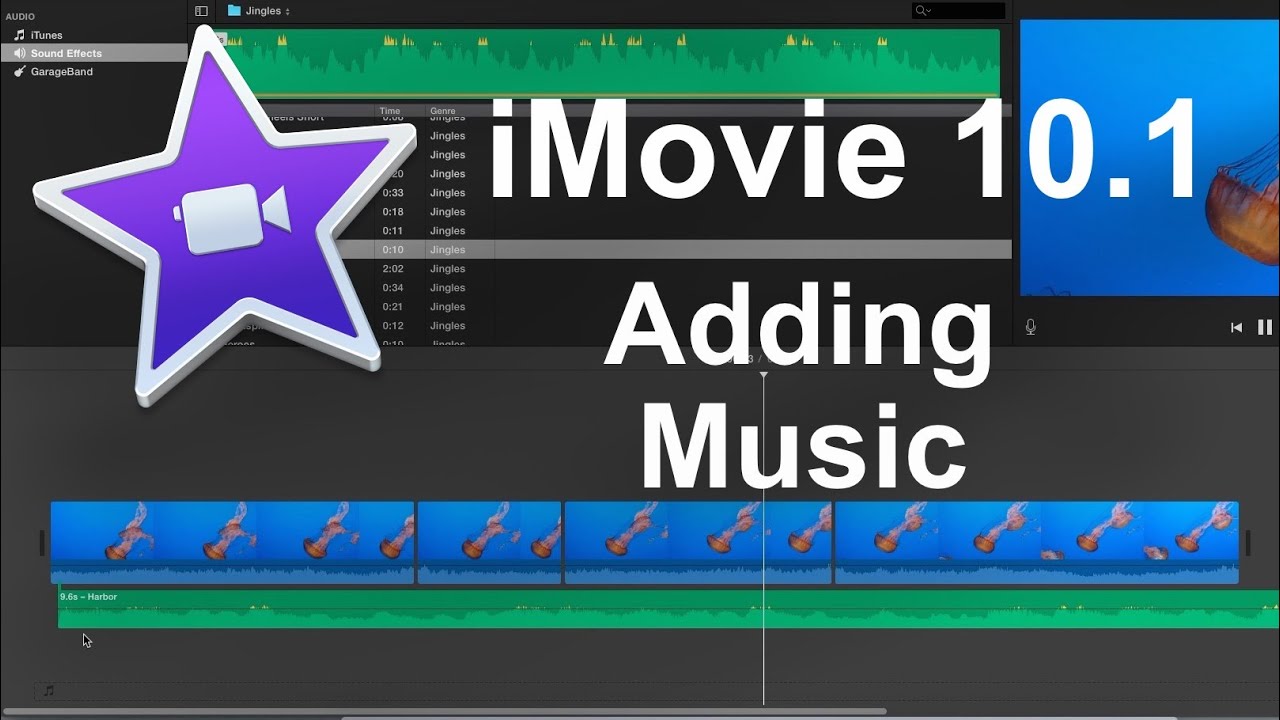 How to import music into imovie